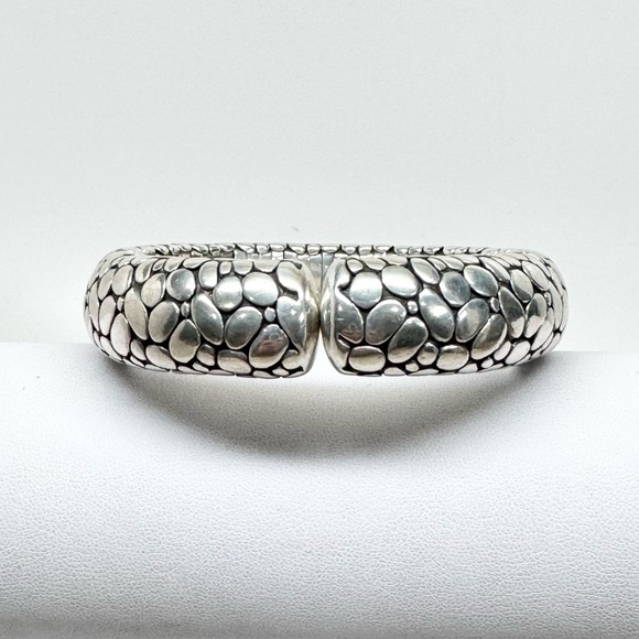 John Hardy Kali Pebble Flex Cuff Bracelet .925 Sterling Silver Size M - Picture 2 of 9